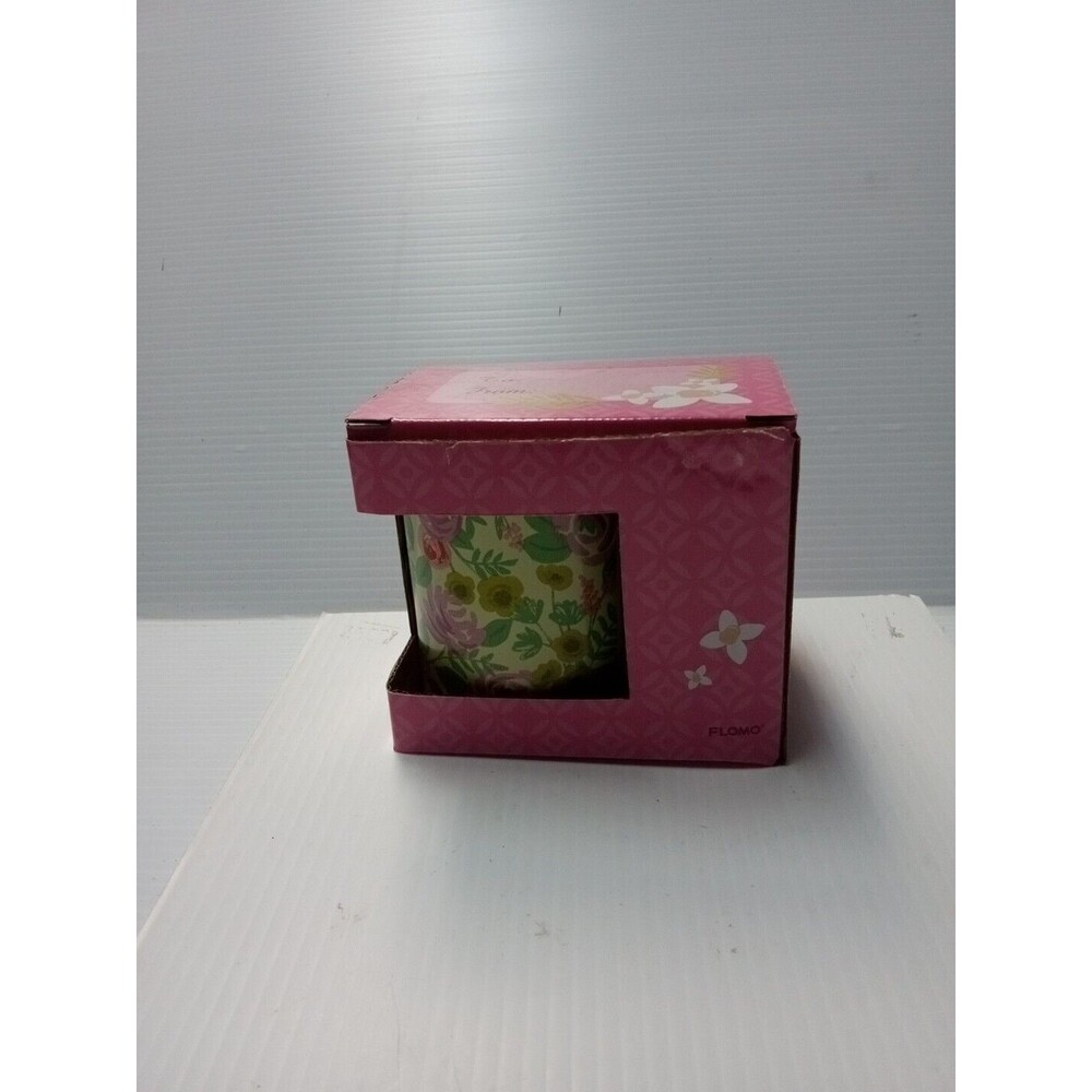 Floral Coffee Mug with Pink Gift Box Flomo